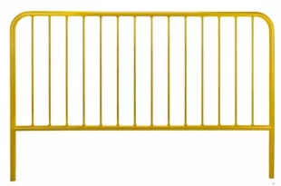 Bariera chodnikowa U-11a szczeblinkowa | do wkopania, wbetonowania, żółta